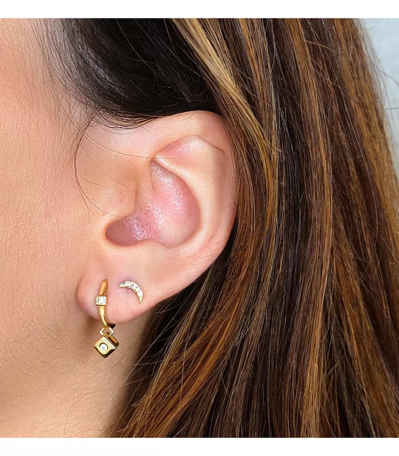 Pendientes Aros Diamantes 0.056 Qtes. Oa 18K<Alda Joyeros Clearance