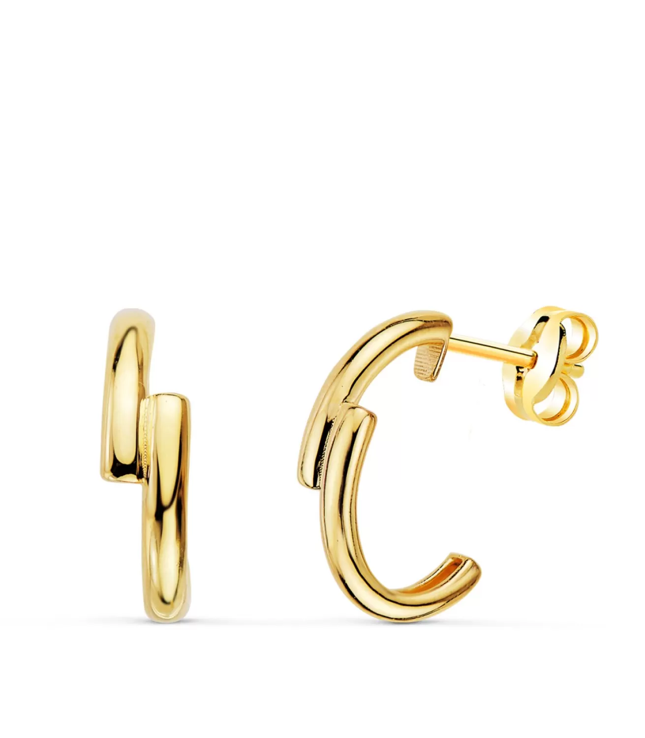 Pendientes Aros Eloise Oro Amarillo 18K<Alda Joyeros Store