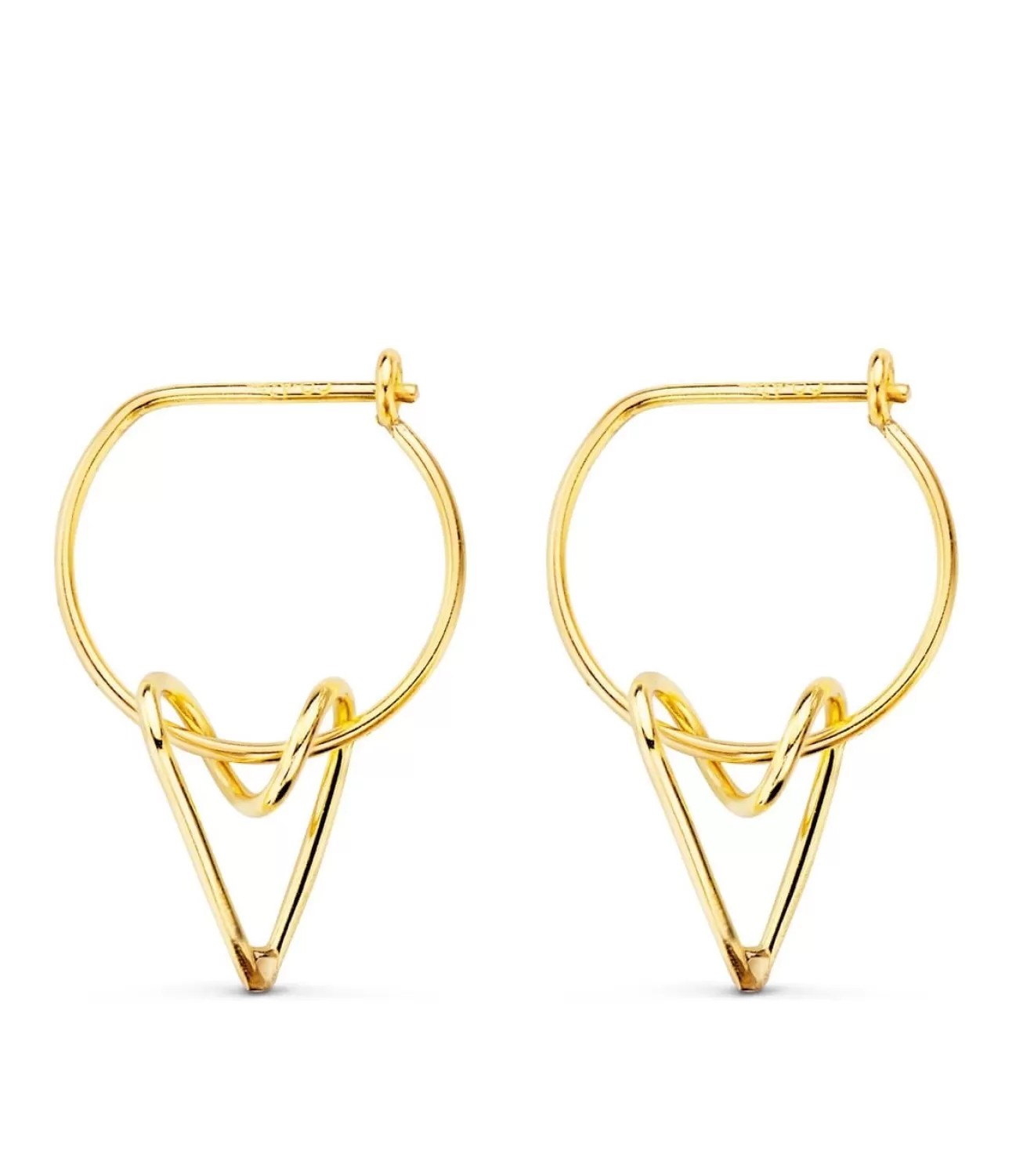 Pendientes Aros Glam Oro Amarillo 18K<Alda Joyeros Cheap