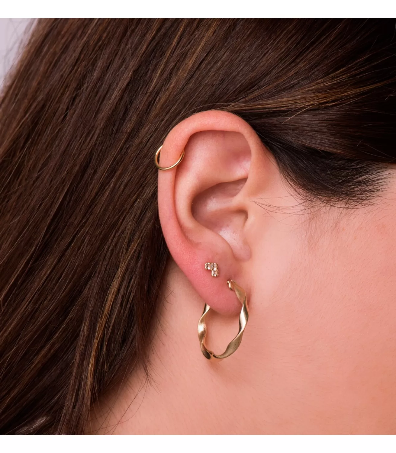 Pendientes Aros Oro 9K 24 Mm Gallonados<Alda Joyeros Best Sale