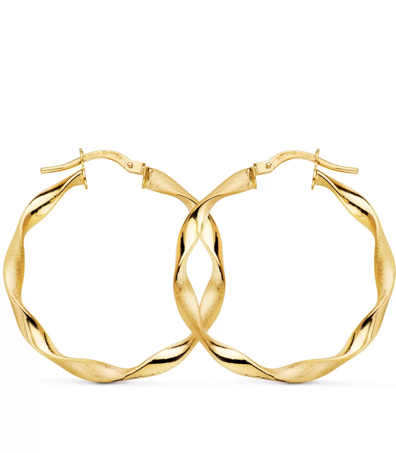 Pendientes Aros Oro 9K 29 Mm Gallonados<Alda Joyeros Cheap
