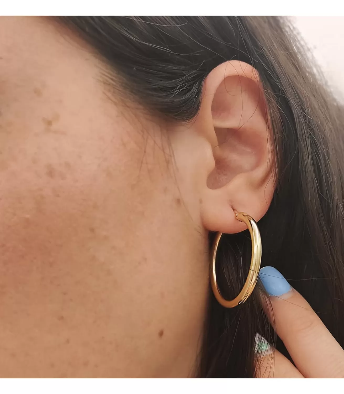 Pendientes Aros Oro 9K 31X3 Mm<Alda Joyeros Outlet