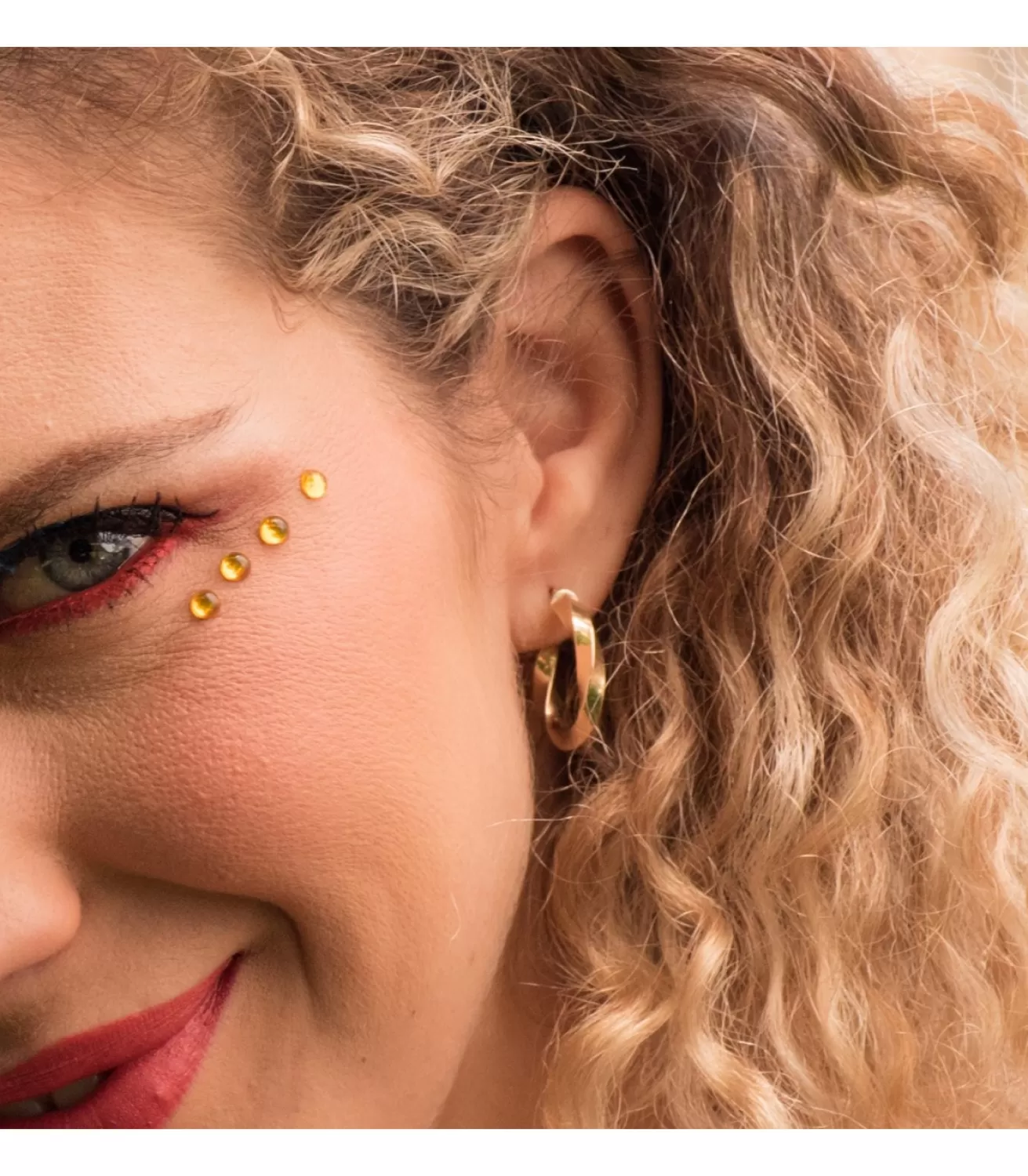 Pendientes Aros Twisted Oro Amarillo 18 Kilates 22 Mm<Alda Joyeros Best Sale