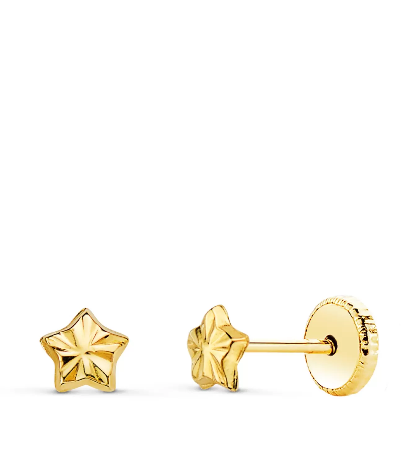 Pendientes Bebé Estrella Ondas Oro 18K 4Mm<Alda Joyeros Cheap