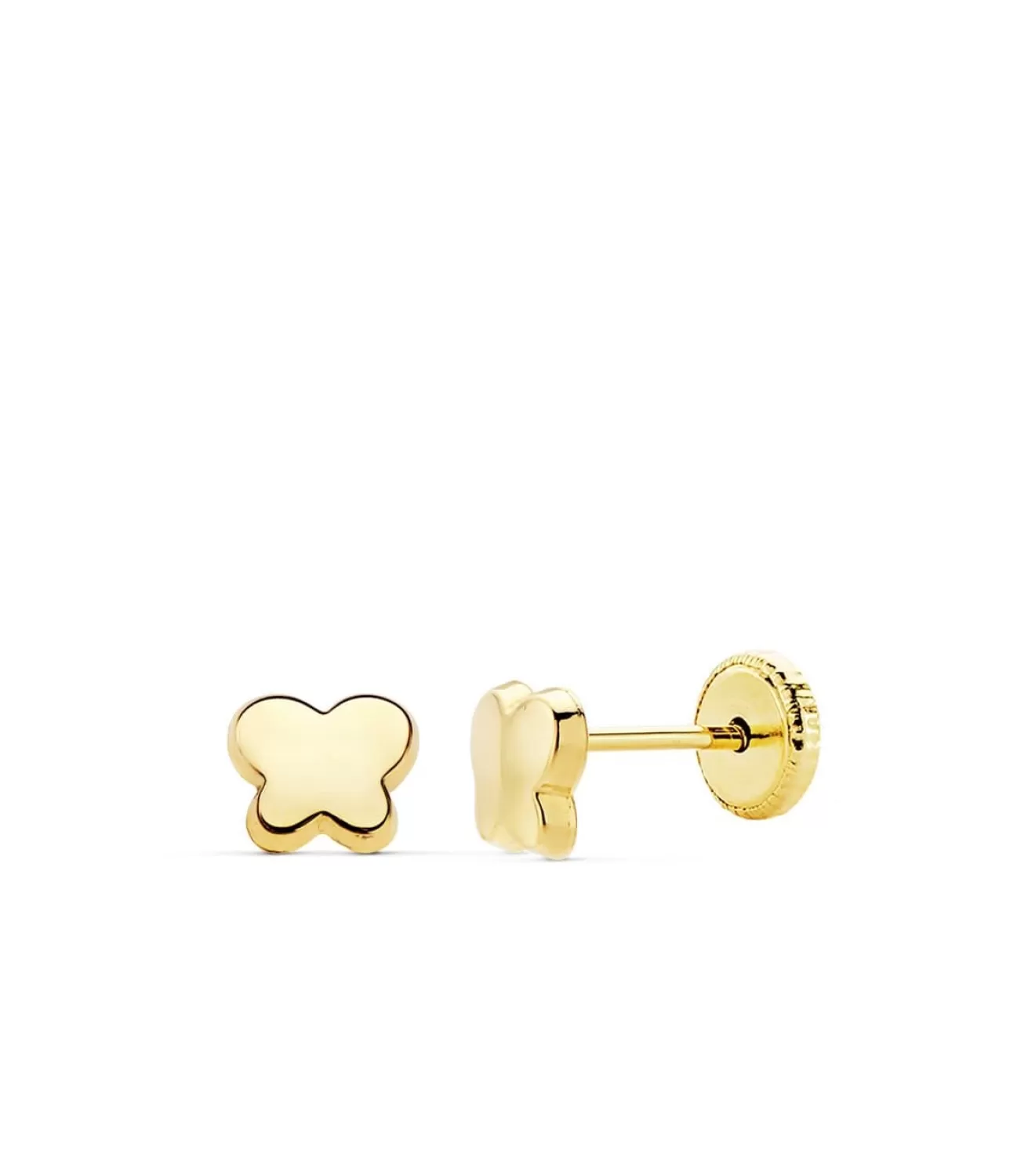 Pendientes Bebé Mariposas Oro Amarillo 18K Lisos<Alda Joyeros Hot