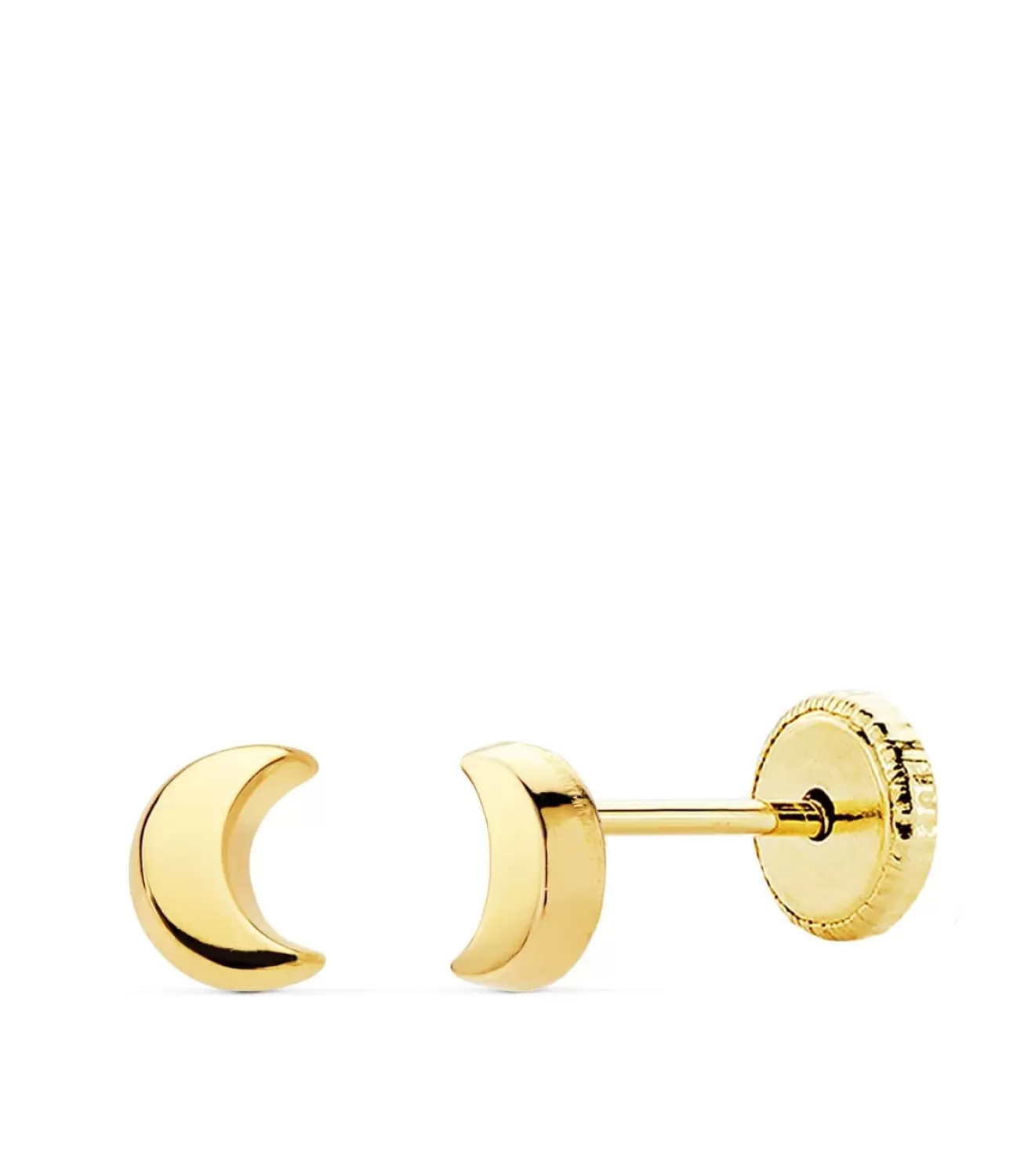 Pendientes Bebé Milla Oro Amarillo 18K Luna 4,5Mm<Alda Joyeros Store