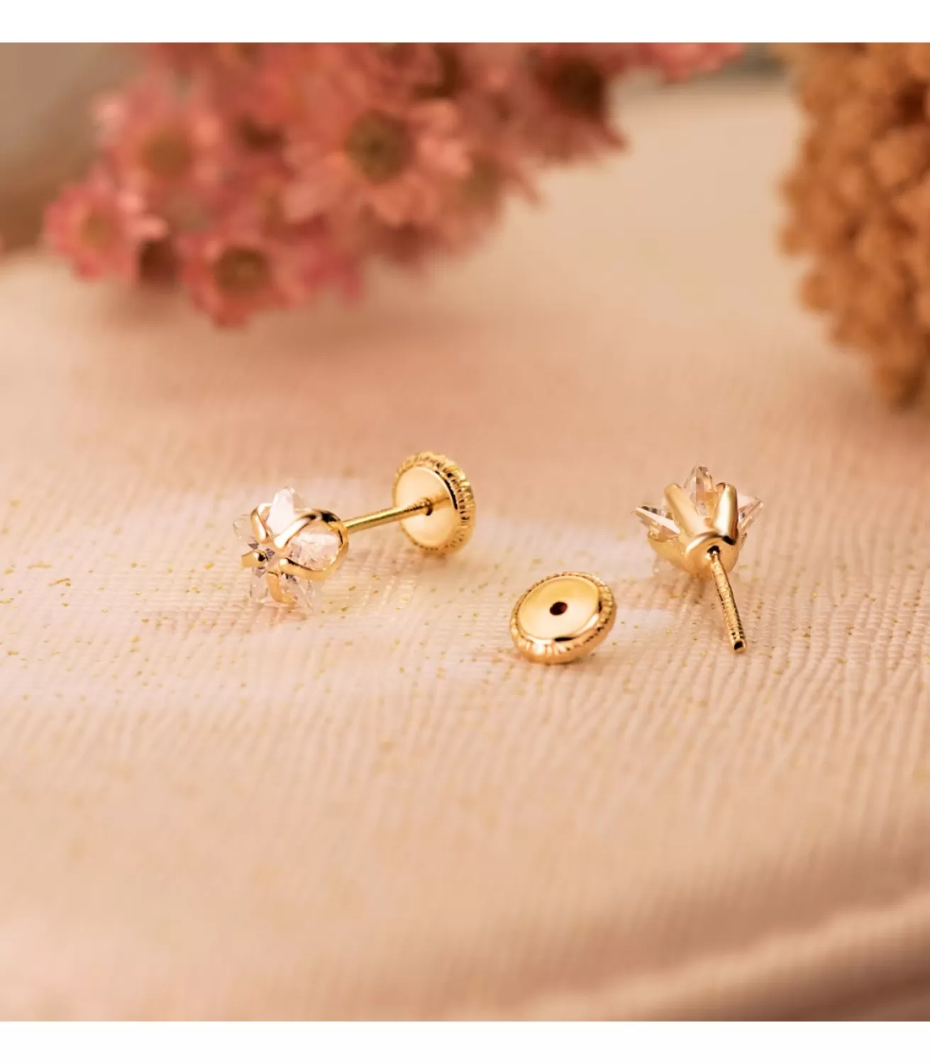 Pendientes Bebé Oro 18K Emily Circonita 5Mm<Alda Joyeros Outlet