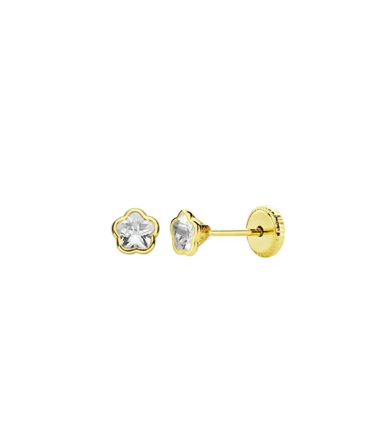 Pendientes Bebé Paola Flor 4Mm<Alda Joyeros Store