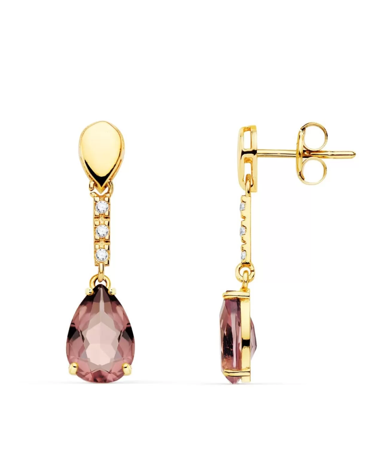 Pendientes Broadway Oro Amarillo 18K Alejandrita<Alda Joyeros Sale