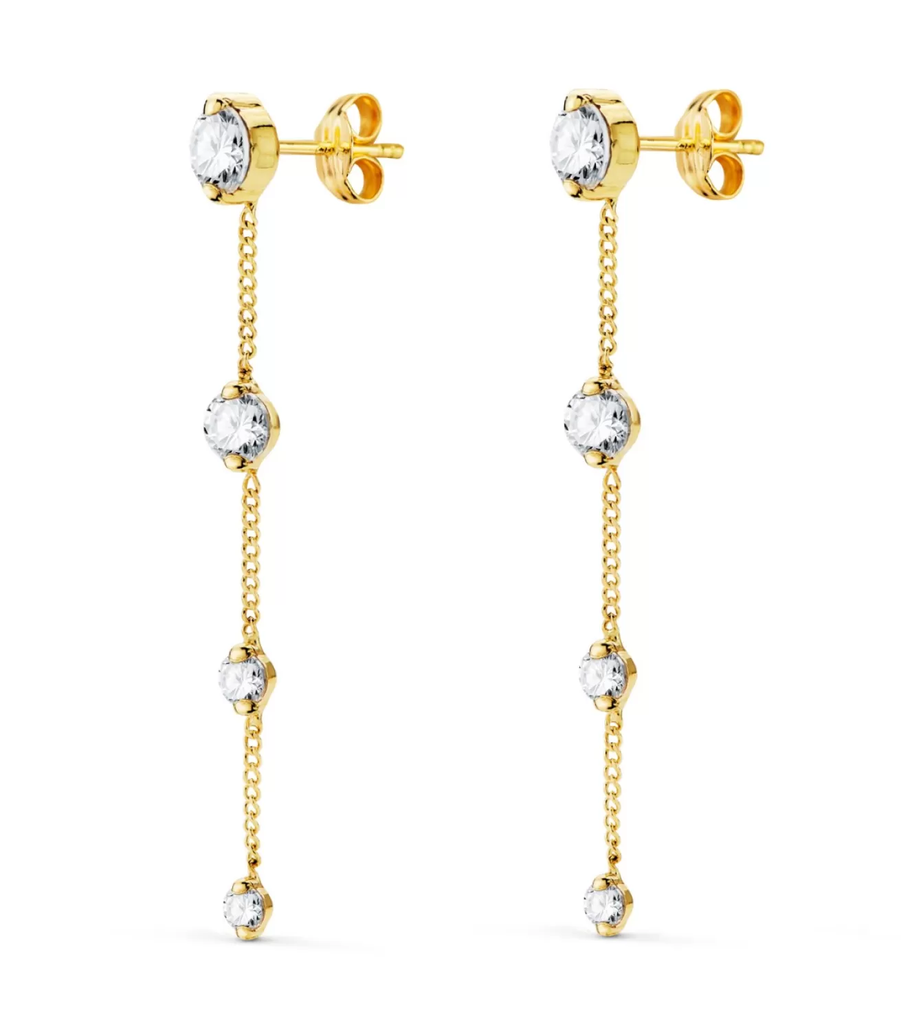 Pendientes Cadena Oro 18K Cascada<Alda Joyeros New