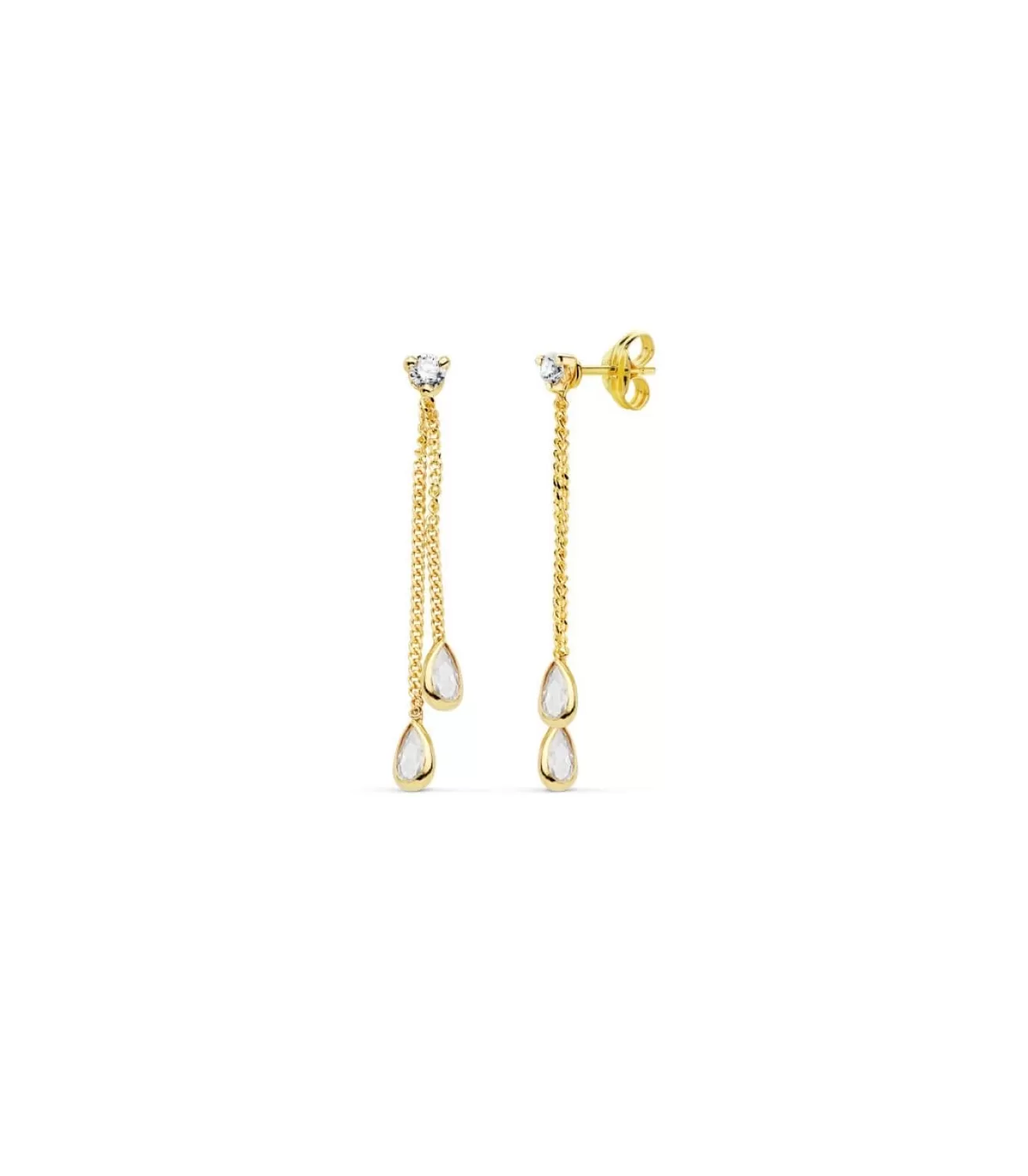 Pendientes Colgantes De Mujer Drops Oro Amarillo 18K<Alda Joyeros Sale