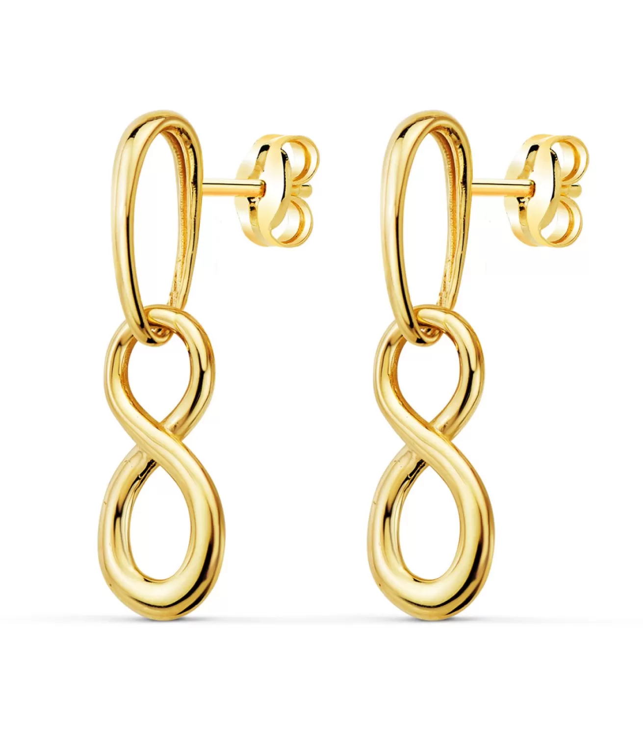 Pendientes Colgantes Mujer Infinito Oro 18K<Alda Joyeros Cheap