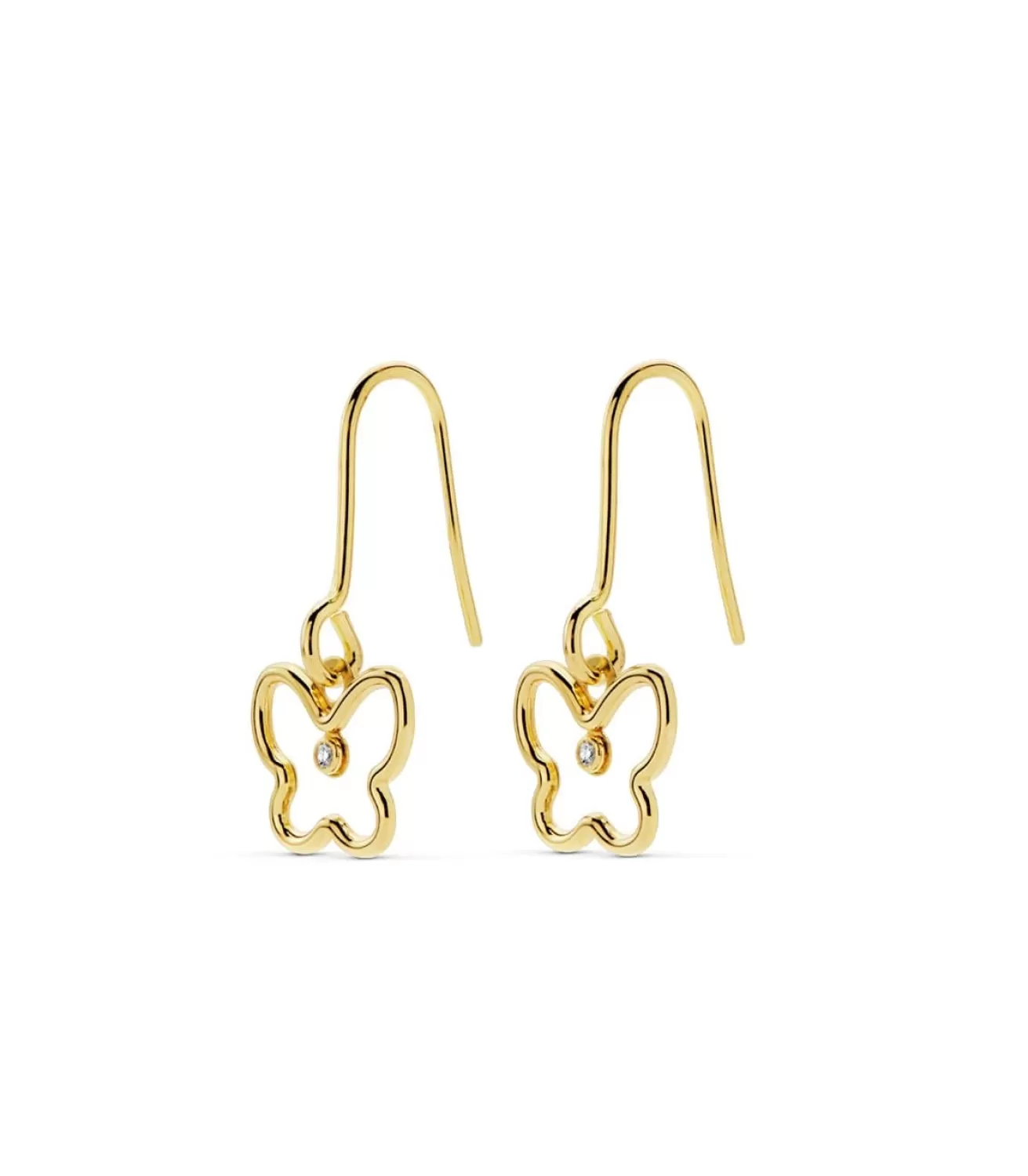 Pendientes Colgantes Slim Butterfly Oro 18K<Alda Joyeros Cheap