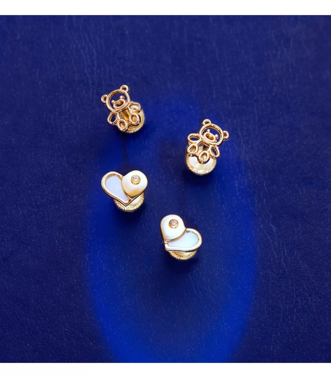Pendientes Corazon Nacar 7 Mm Oro Amarillo 18 K<Alda Joyeros New