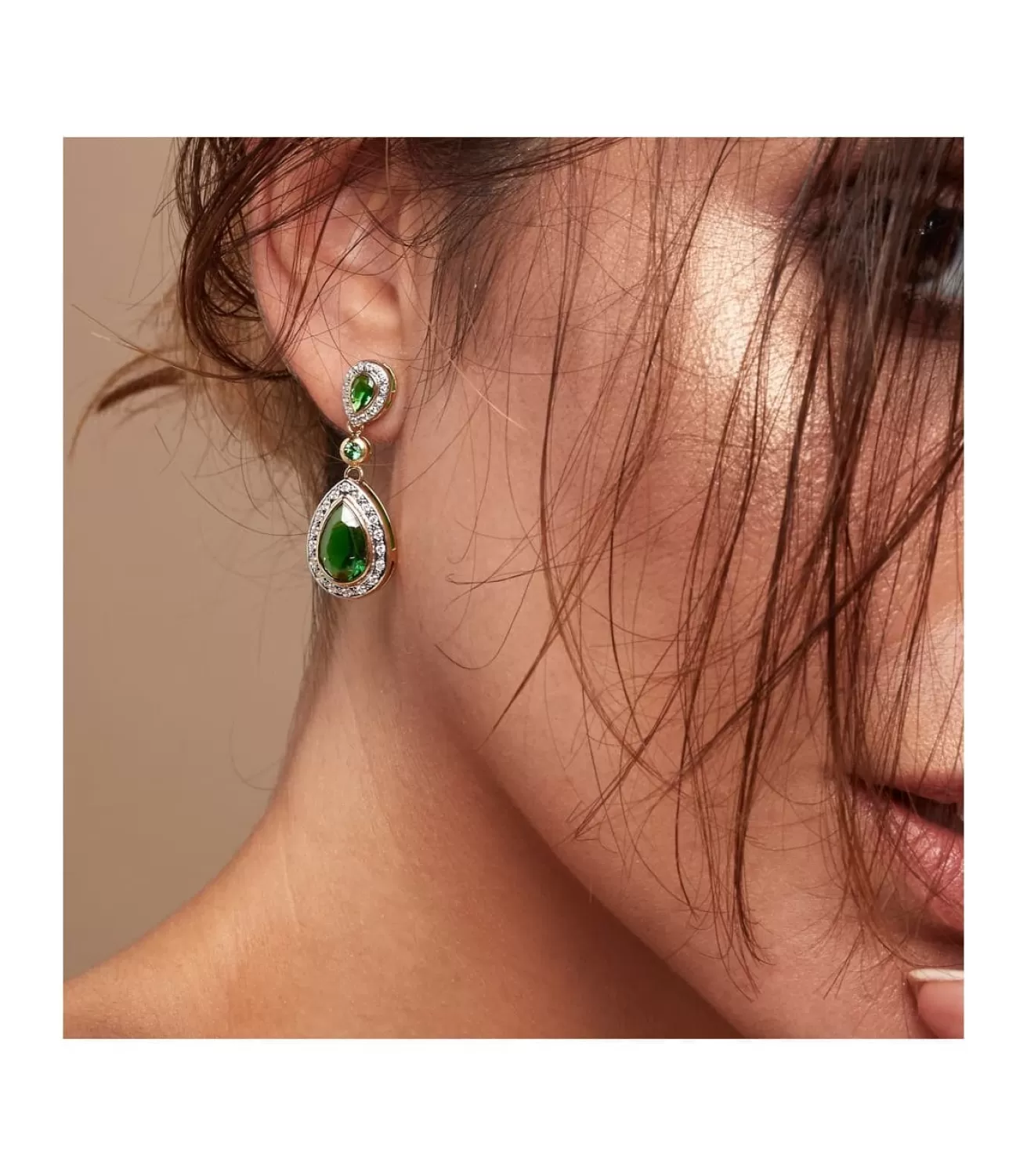 Pendientes De Mujer Brianna Oro Bicolor 18K<Alda Joyeros Hot