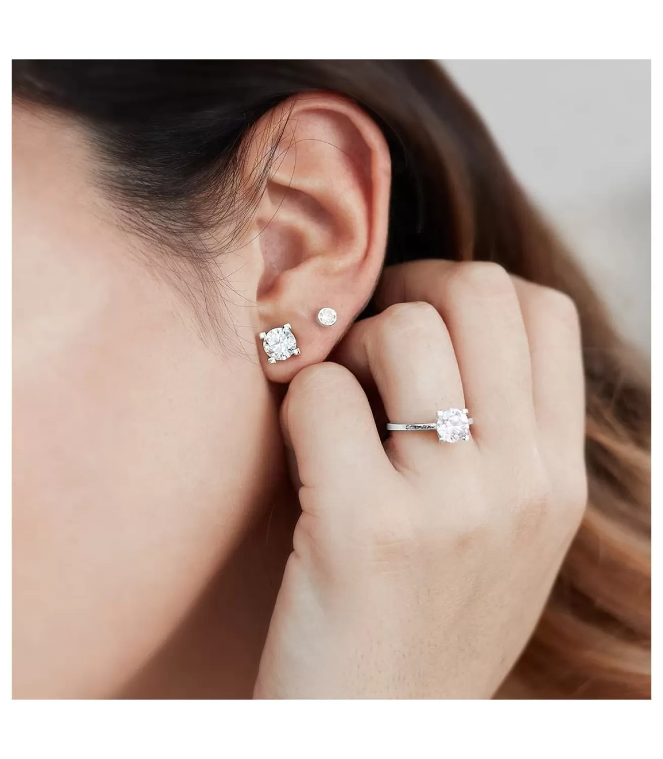 Pendientes De Mujer Victoria Oro Blanco 18K<Alda Joyeros Shop