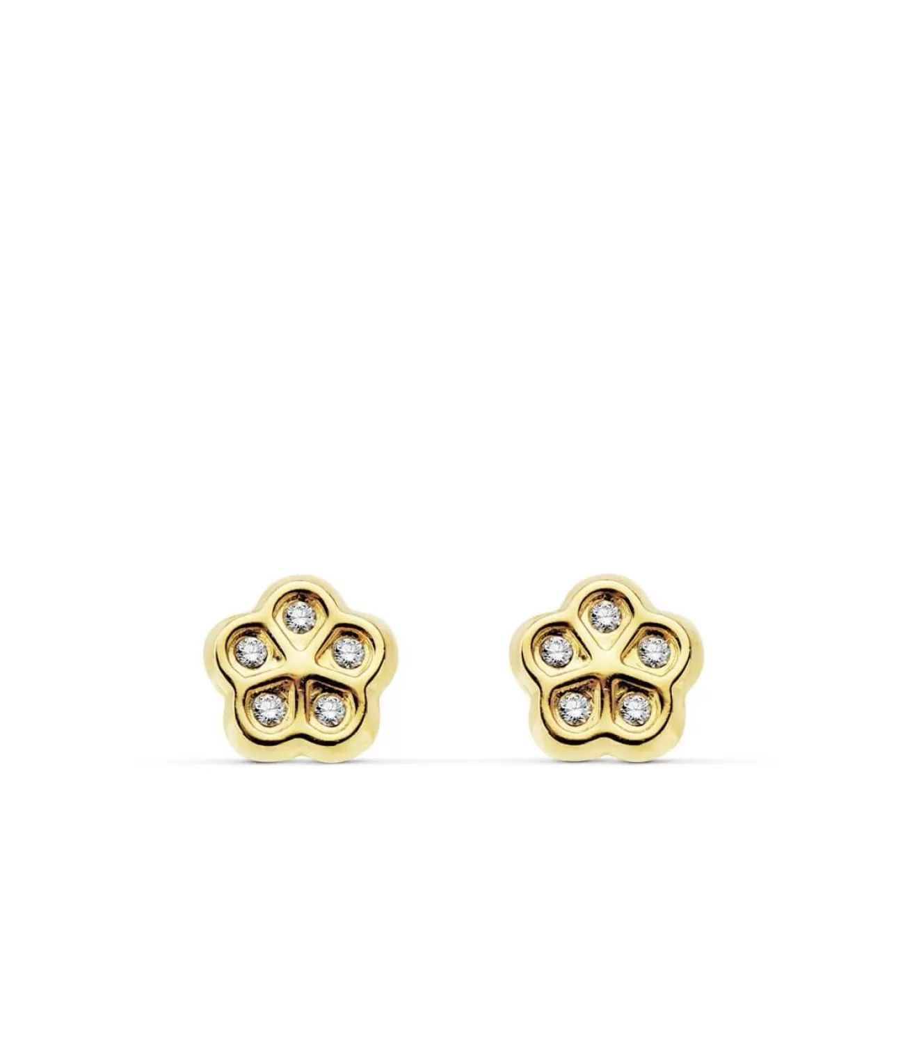 Pendientes De Niña Oro 18K Olalla Flor<Alda Joyeros Fashion