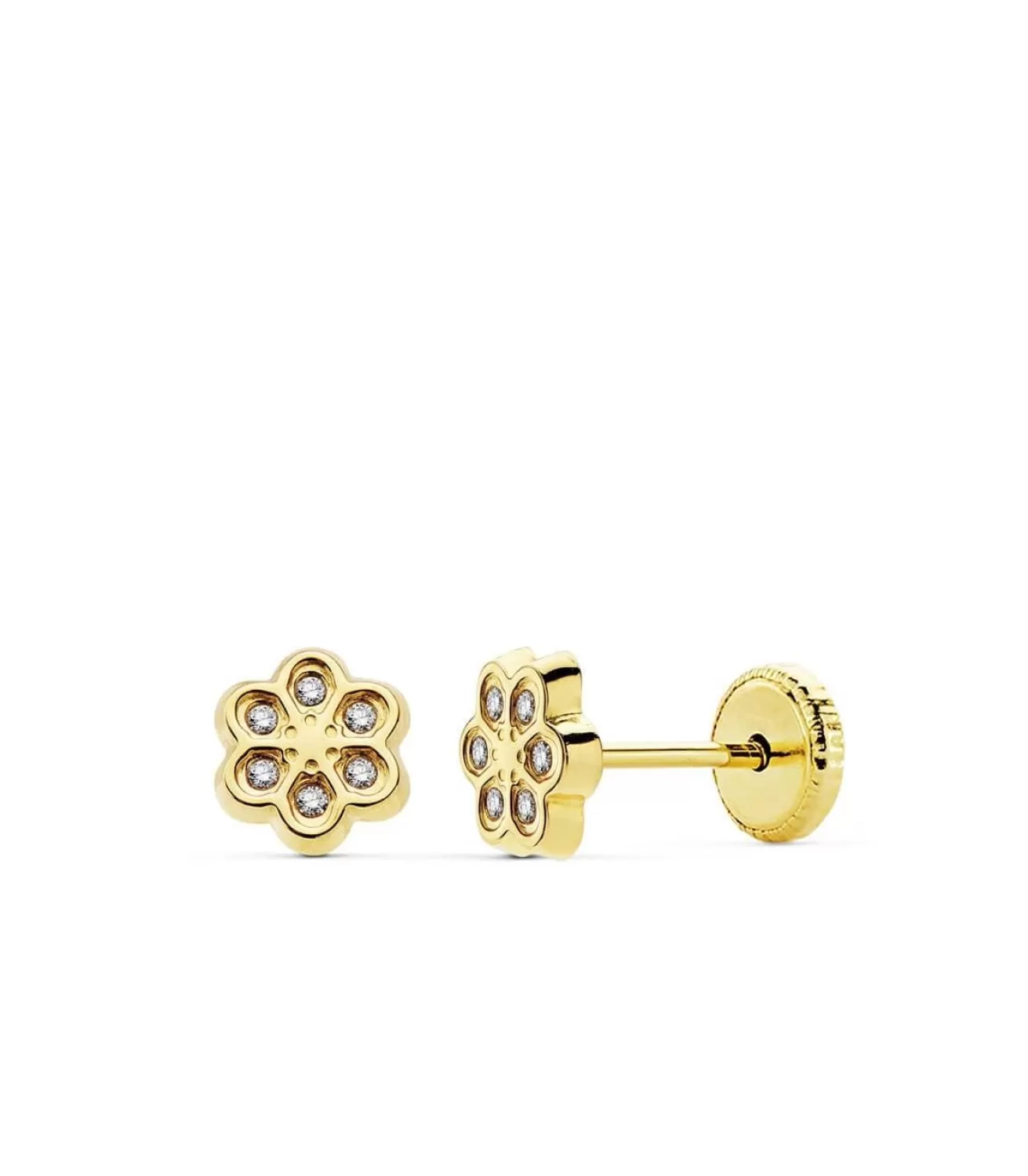 Pendientes De Niña Oro 18K Olalla Margarita<Alda Joyeros Best