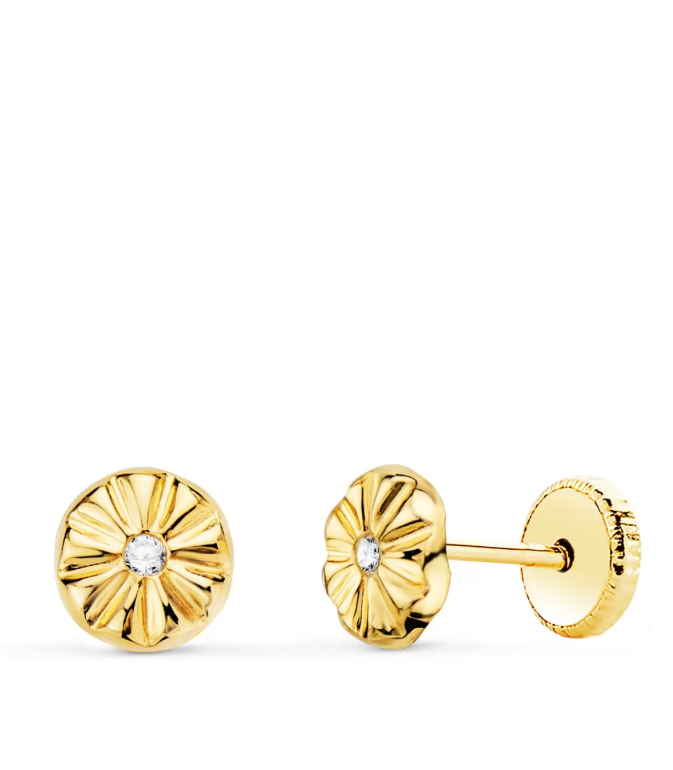 Pendientes De Niña Oro 18K Ondas 5.5Mm<Alda Joyeros Outlet