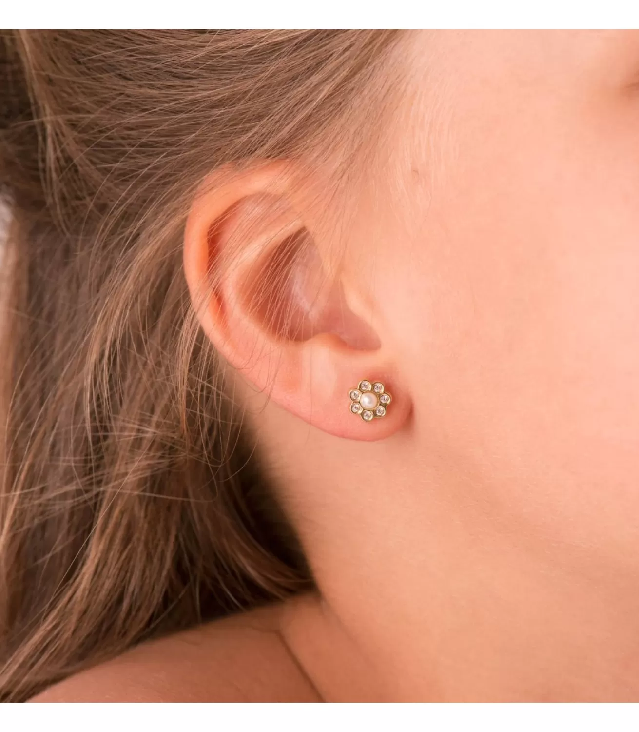 Pendientes De Niña Oro Amarillo 18K Begona<Alda Joyeros Sale