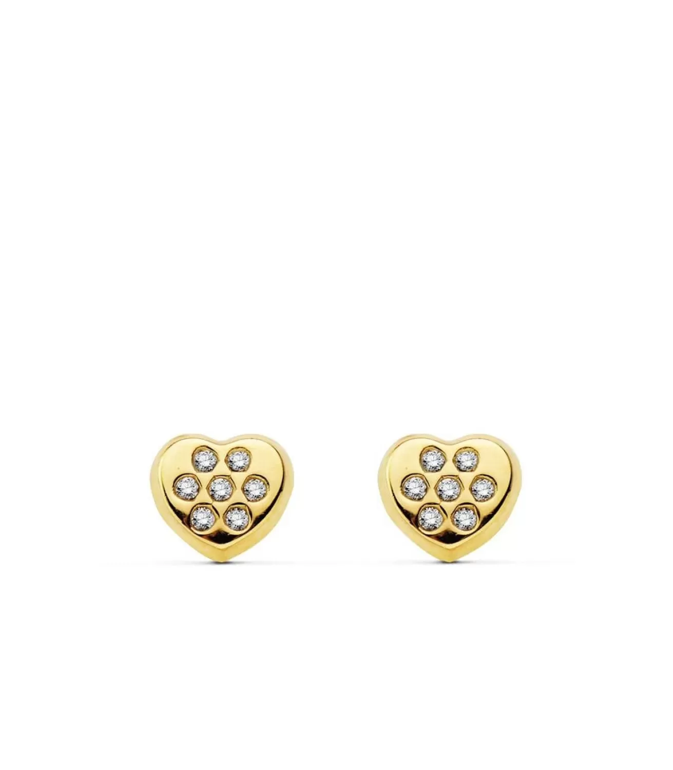 Pendientes De Niña Oro America Corazon<Alda Joyeros Flash Sale