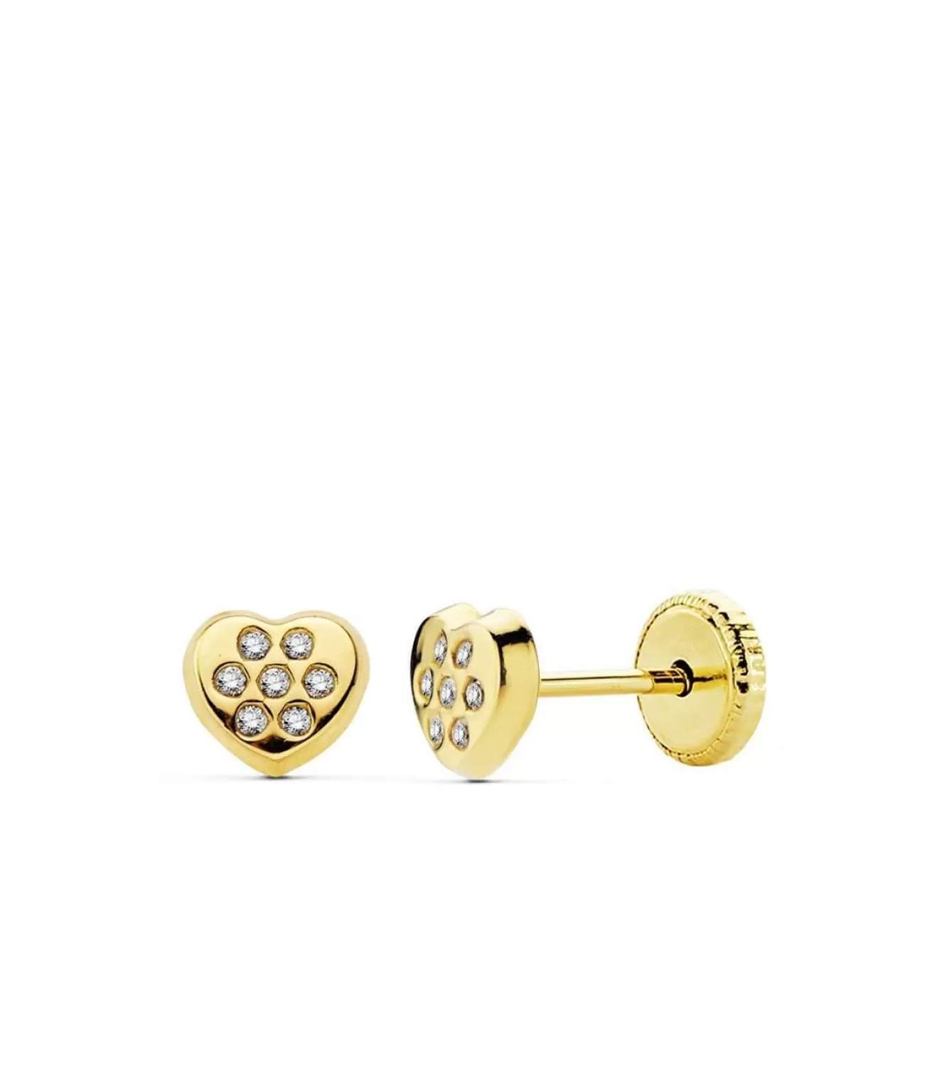 Pendientes De Niña Oro America Corazon<Alda Joyeros Flash Sale