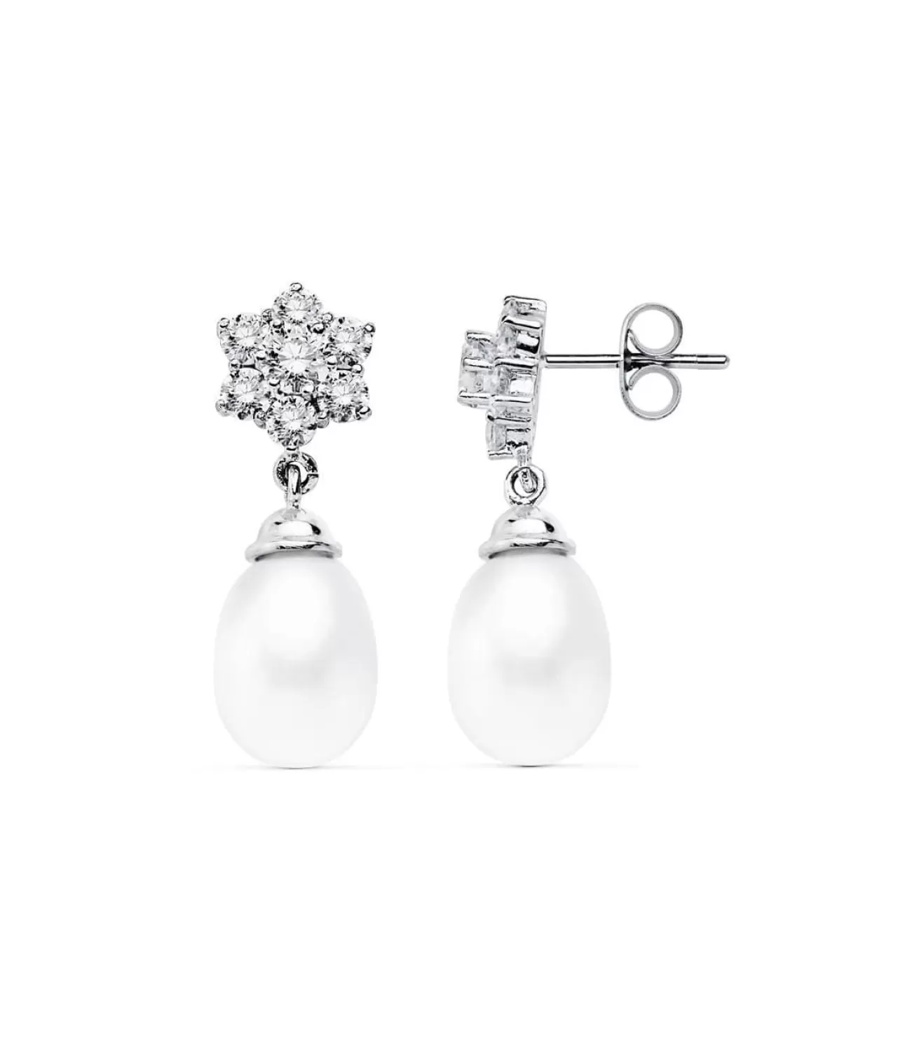 Pendientes De Novia Ana Estuardo Oro Blanco 18K Perla<Alda Joyeros Online