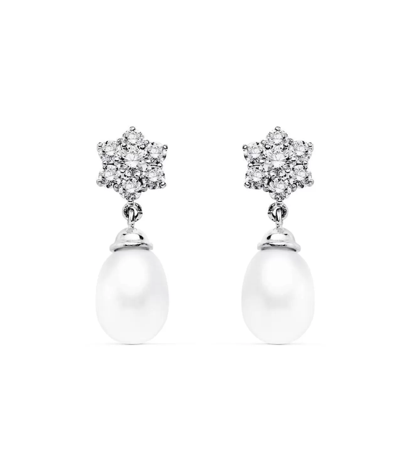 Pendientes De Novia Ana Estuardo Oro Blanco 18K Perla<Alda Joyeros Online