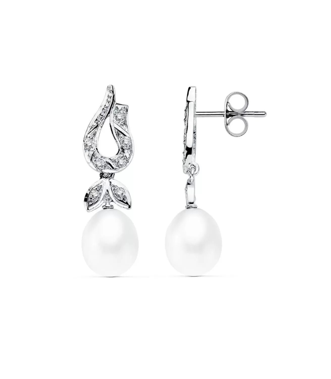 Pendientes De Novia Archiduquesa De Austria Oro Blanco 18K<Alda Joyeros Best