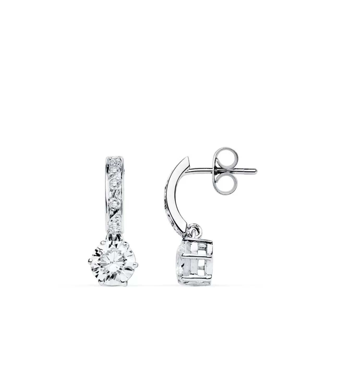 Pendientes De Novia Duquesa D'Aiguillon Oro Blanco 9K<Alda Joyeros Best
