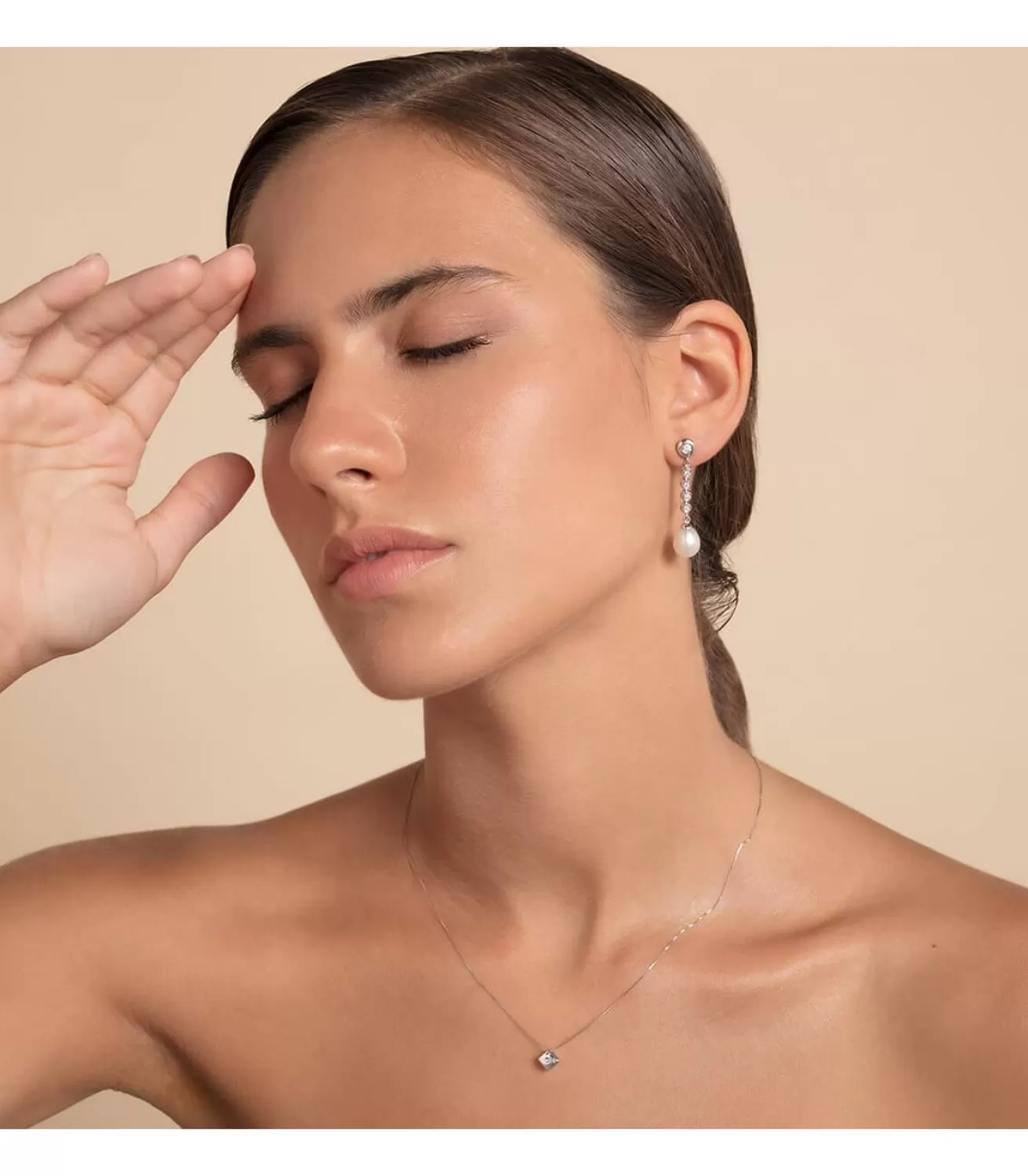 Pendientes De Novia Jane Seymour Oro Blanco 9K Perla<Alda Joyeros Flash Sale
