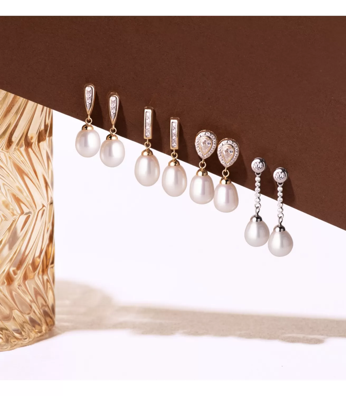 Pendientes De Novia Jeanette Oro Bicolor 18K<Alda Joyeros Cheap