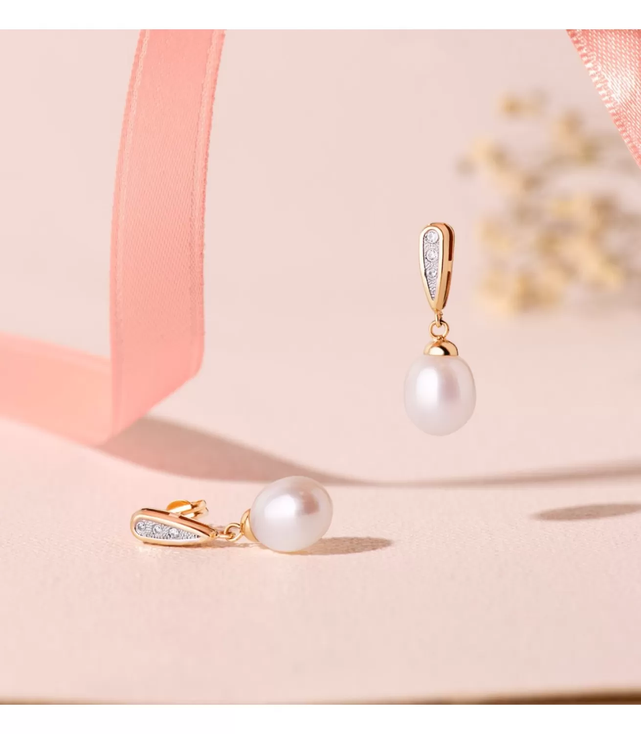Pendientes De Novia Jeanette Oro Bicolor 18K<Alda Joyeros Cheap