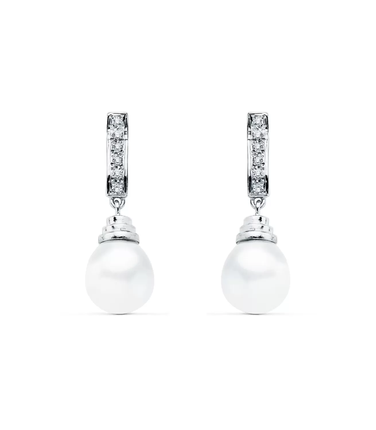 Pendientes De Novia Lady Denisse Oro Blanco 18K Perla Cultivada<Alda Joyeros Cheap