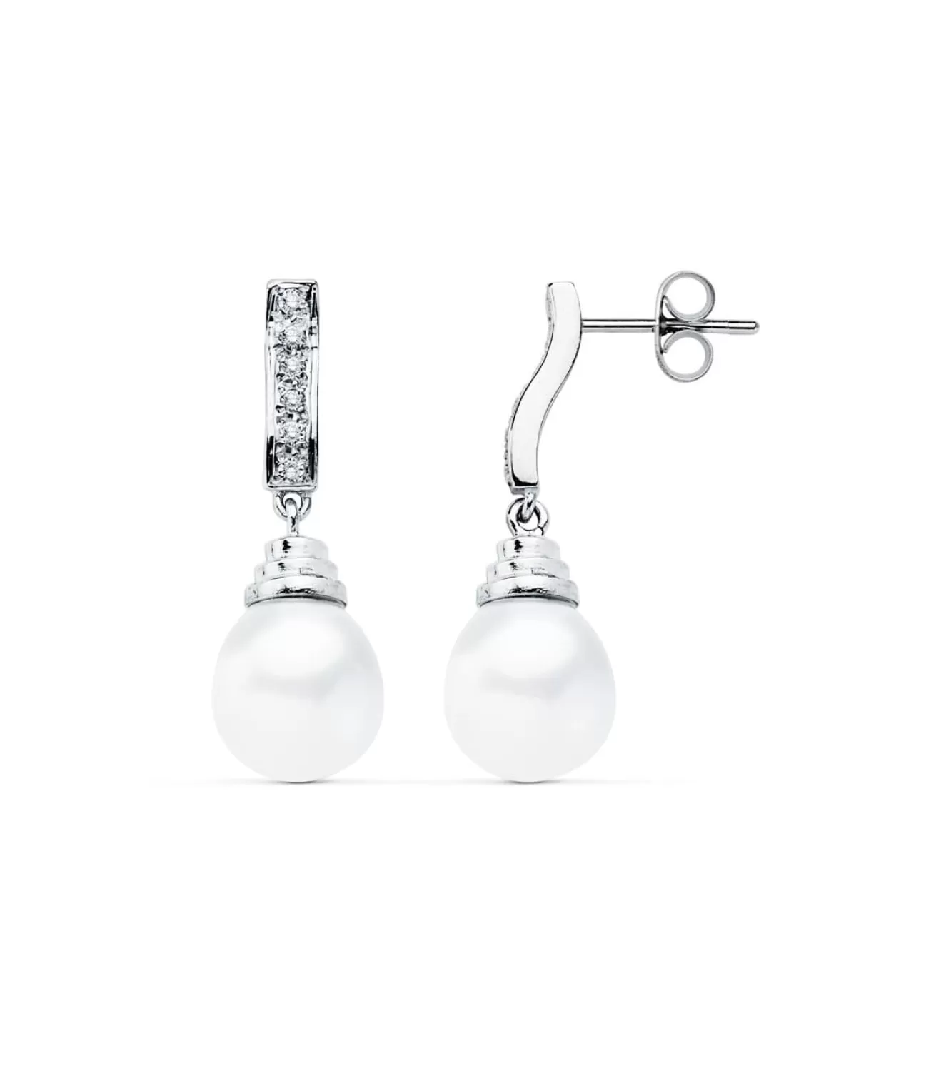 Pendientes De Novia Lady Denisse Oro Blanco 18K Perla Cultivada<Alda Joyeros Cheap
