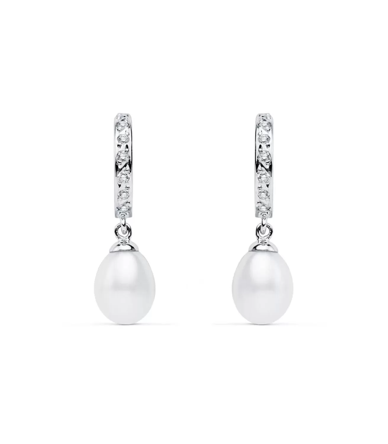 Pendientes De Novia Lady Thyra Oro Blanco 9K Perla<Alda Joyeros New