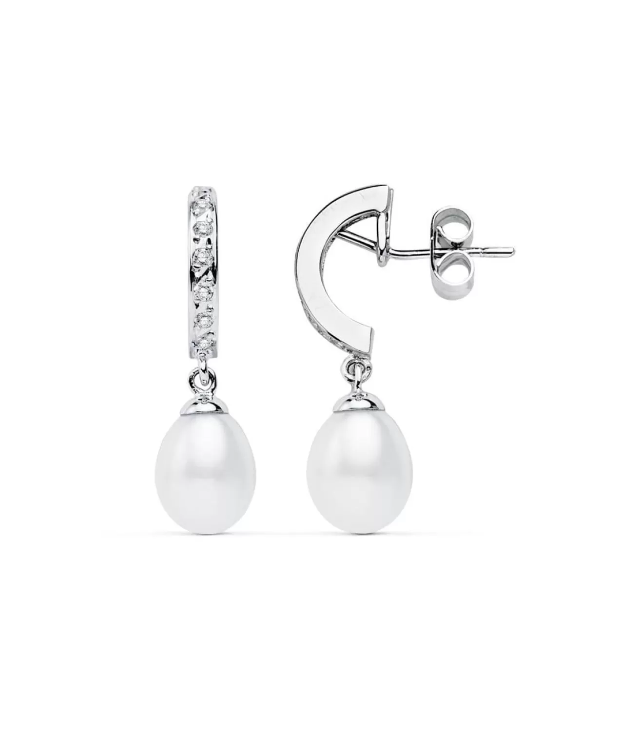 Pendientes De Novia Lady Thyra Oro Blanco 9K Perla<Alda Joyeros New