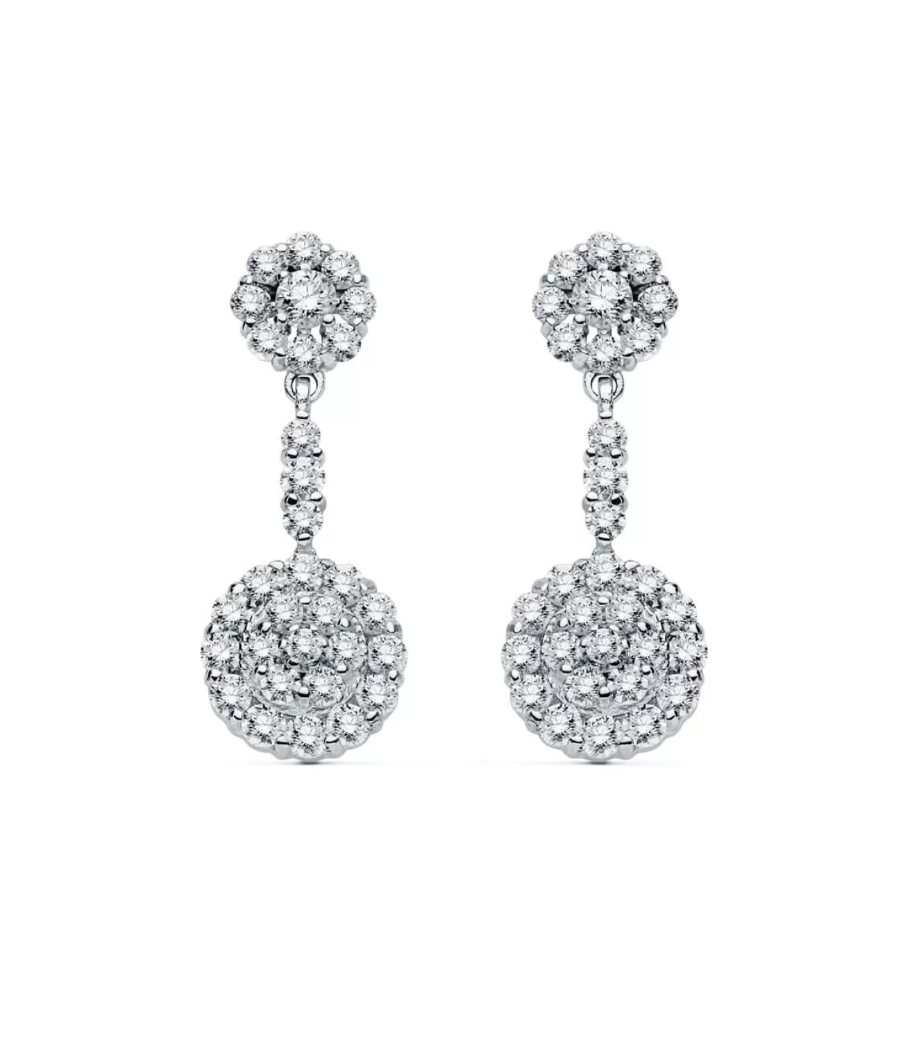Pendientes De Novia Lady Wendy Oro Blanco 18K<Alda Joyeros Store