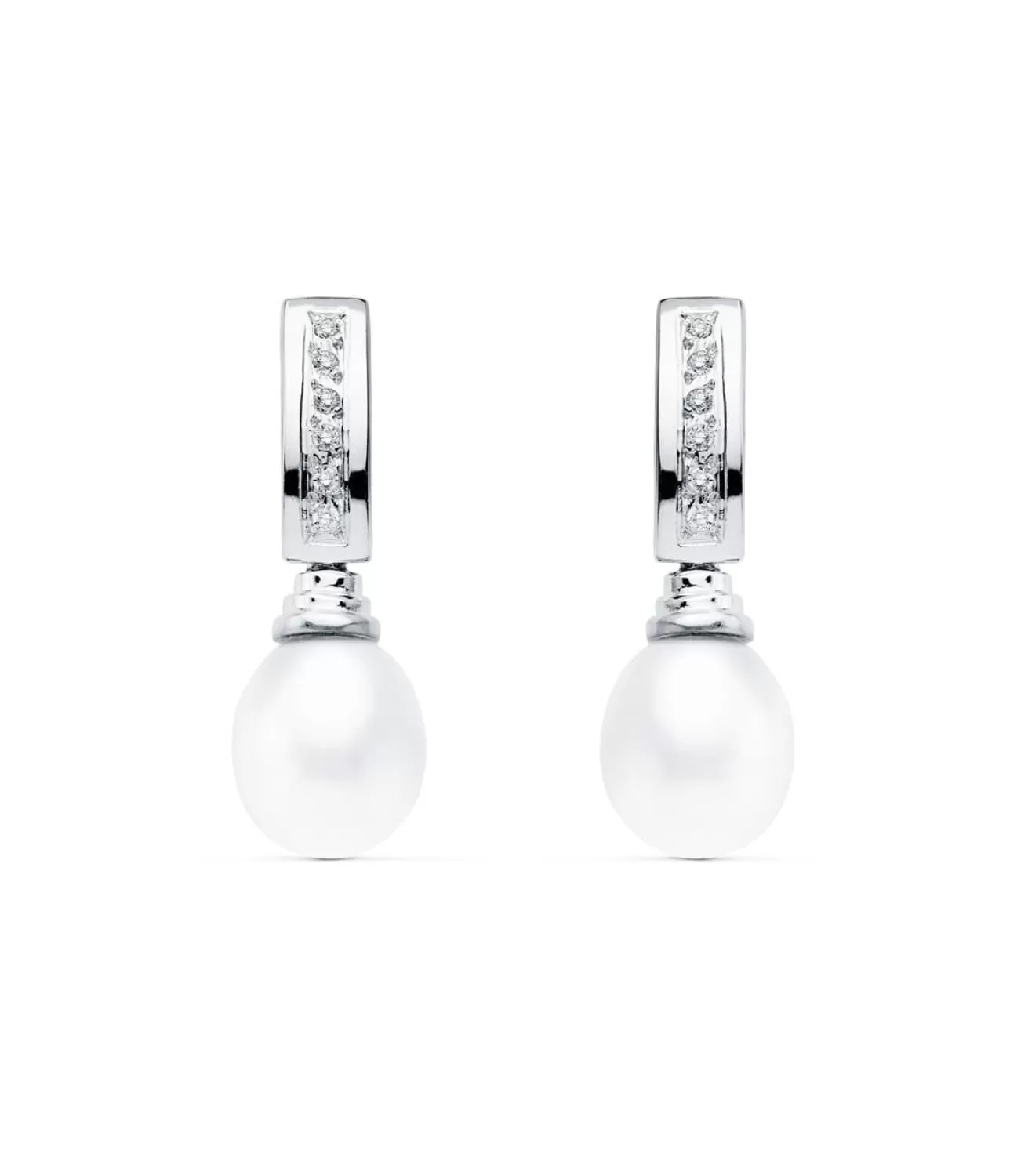 Pendientes De Novia Marta De Armagnac Oro Blanco 18K<Alda Joyeros Discount