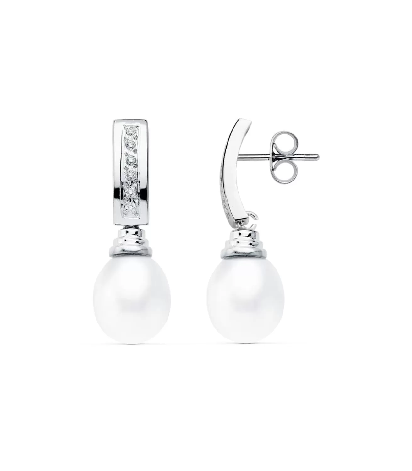Pendientes De Novia Marta De Armagnac Oro Blanco 18K<Alda Joyeros Discount