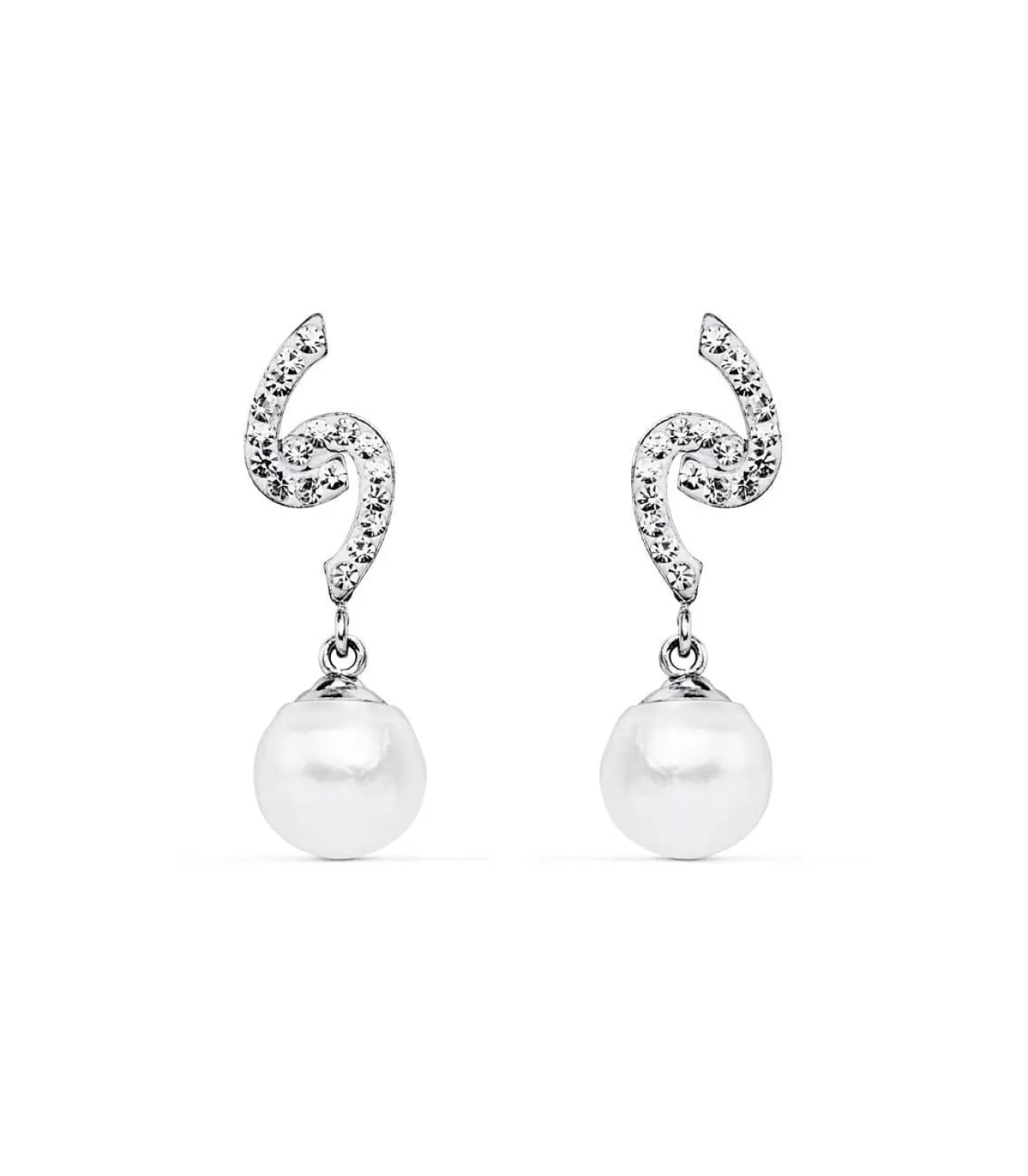 Pendientes De Novia Mary Adelaide De Cambridge Oro Blanco 9K Perla<Alda Joyeros Outlet