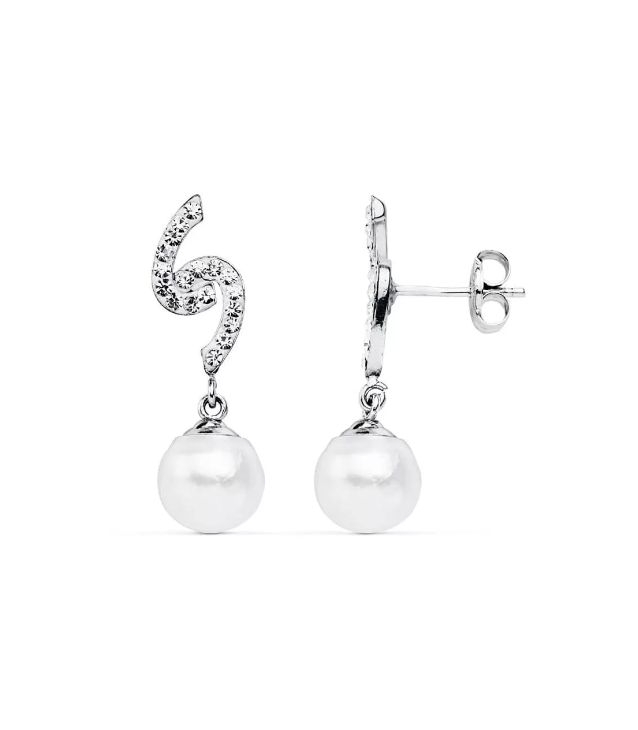 Pendientes De Novia Mary Adelaide De Cambridge Oro Blanco 9K Perla<Alda Joyeros Outlet