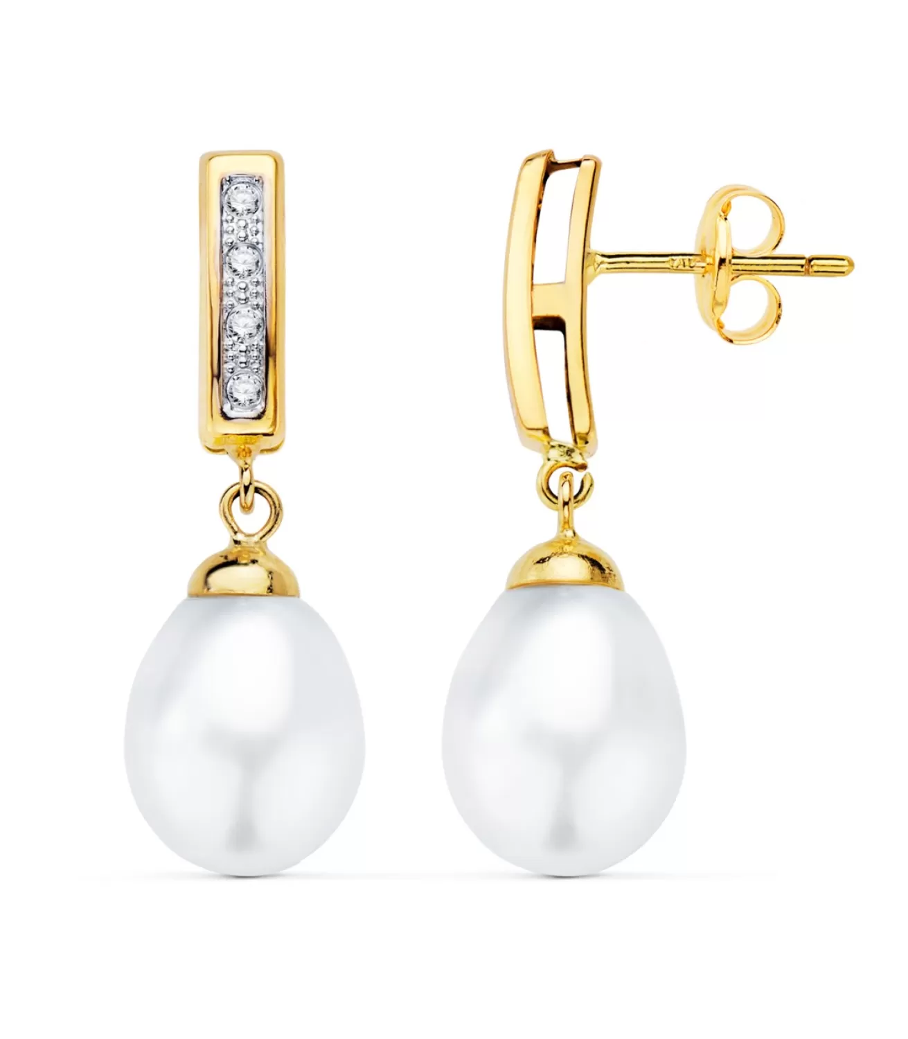 Pendientes De Novia Mirelle Oro Bicolor 18K<Alda Joyeros Best