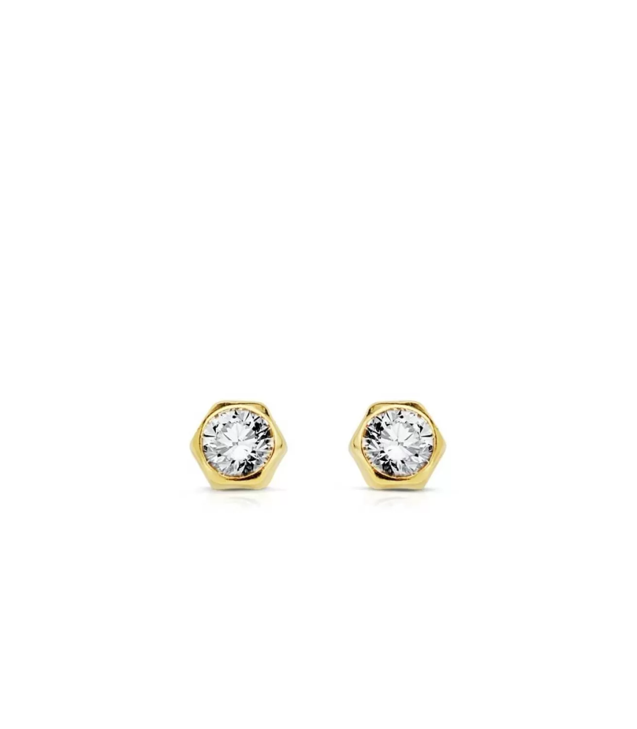 Pendientes De Oro Amarillo Lara 4 Mm 18 Ktes<Alda Joyeros New