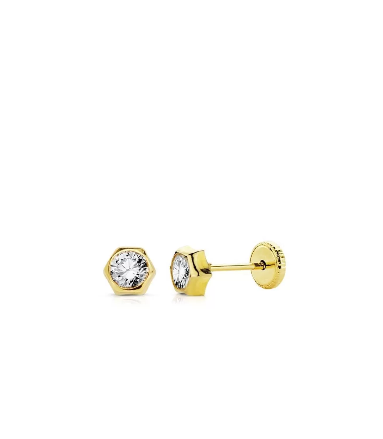 Pendientes De Oro Amarillo Lara 4 Mm 18 Ktes<Alda Joyeros New