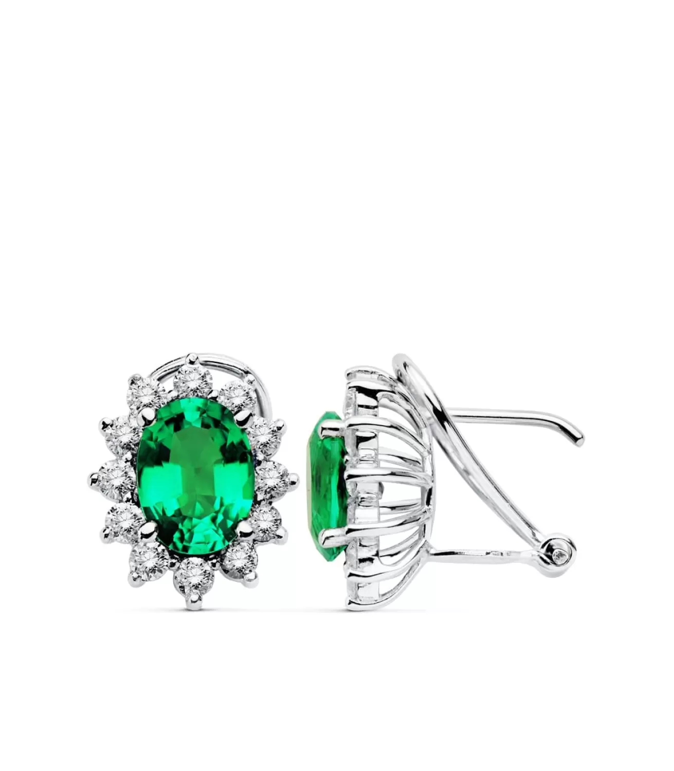Pendientes Eowyn Oro 18K Esmeralda Y Diamantes<Alda Joyeros Best