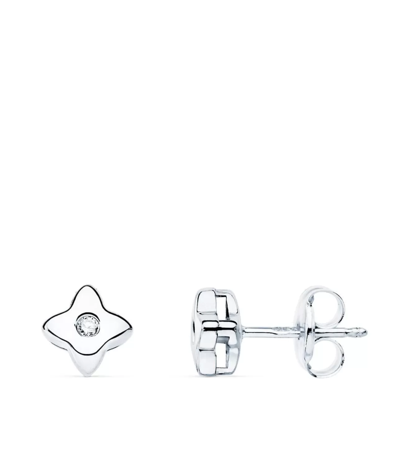 Pendientes Estrella Diamantes 0.030 Qtes. Ob 18K<Alda Joyeros Hot