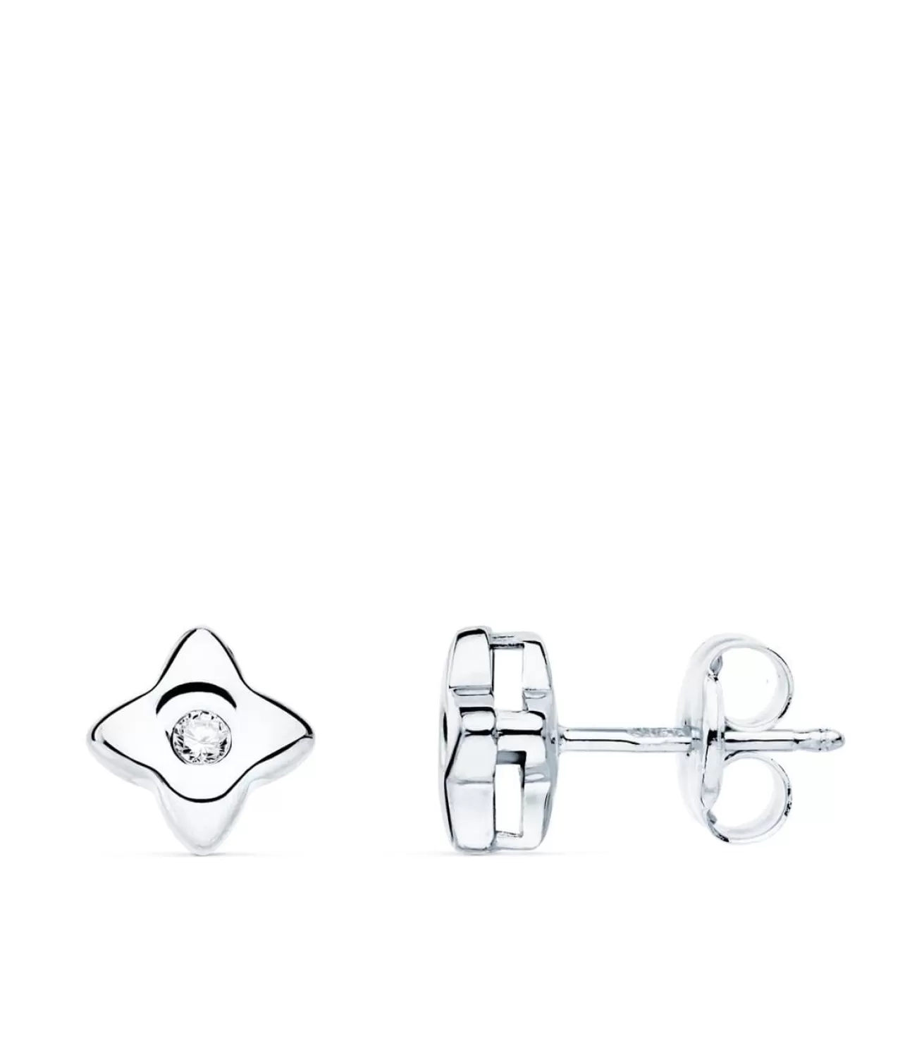 Pendientes Estrella Diamantes 0.040 Qtes. Ob 18K<Alda Joyeros Cheap
