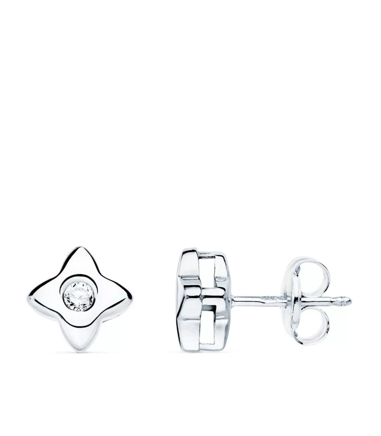 Pendientes Estrella Diamantes 0.100 Qtes. Ob 18K<Alda Joyeros Outlet