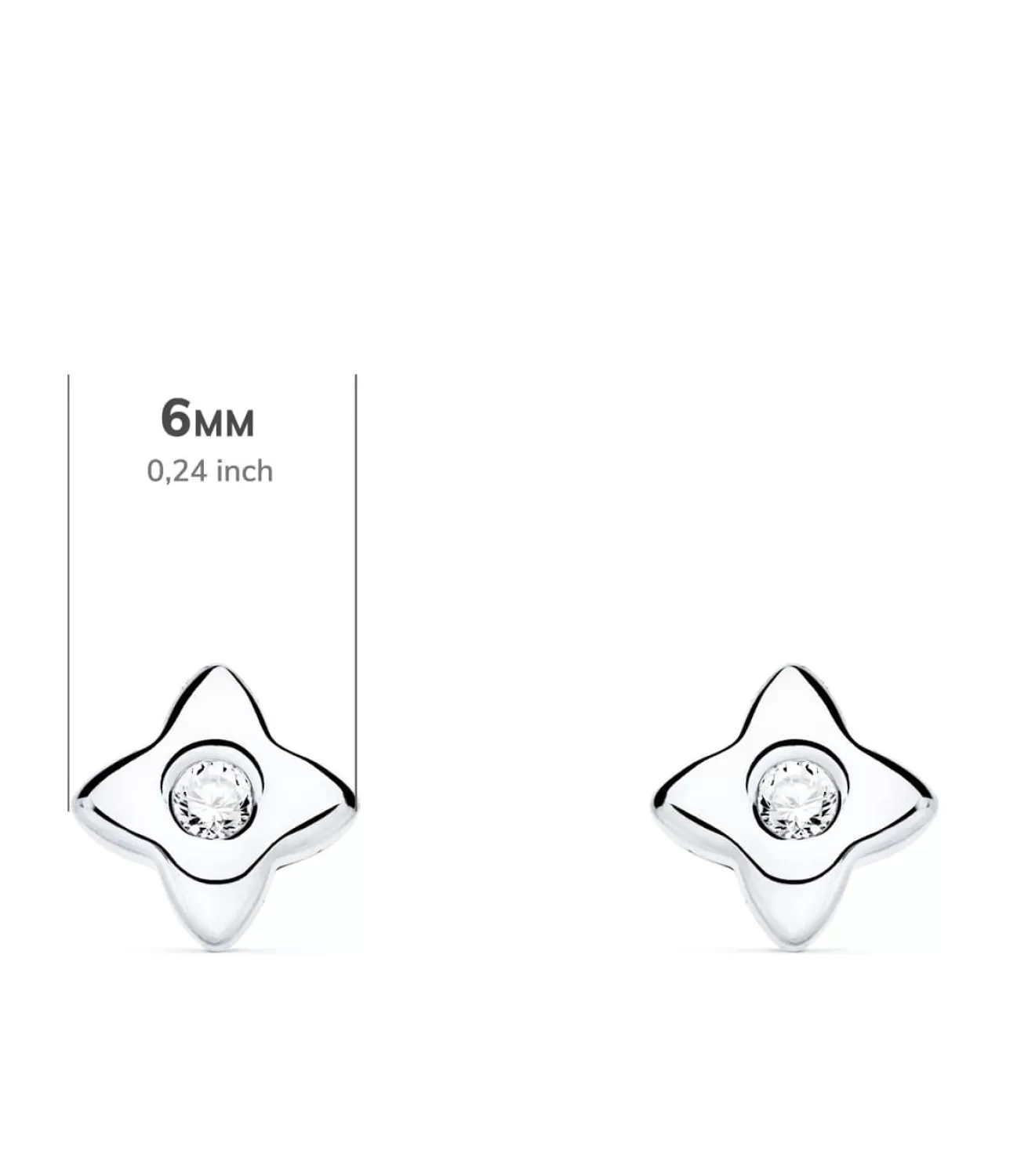 Pendientes Estrella Diamantes 0.100 Qtes. Ob 18K<Alda Joyeros Outlet